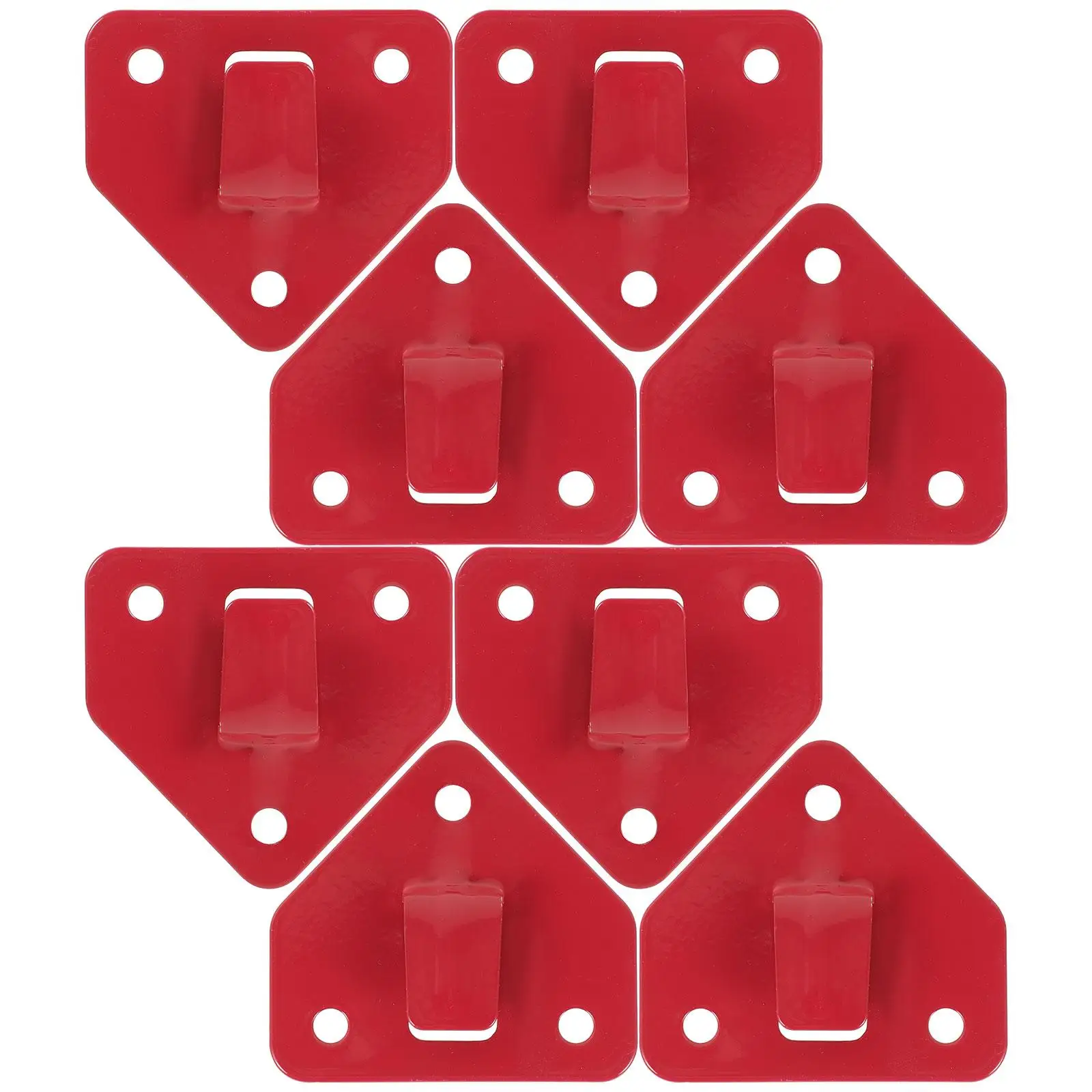 

8 Pcs Hooks Fire Extinguisher Holder Accessories Mounted Red Heavy Duty Brackets