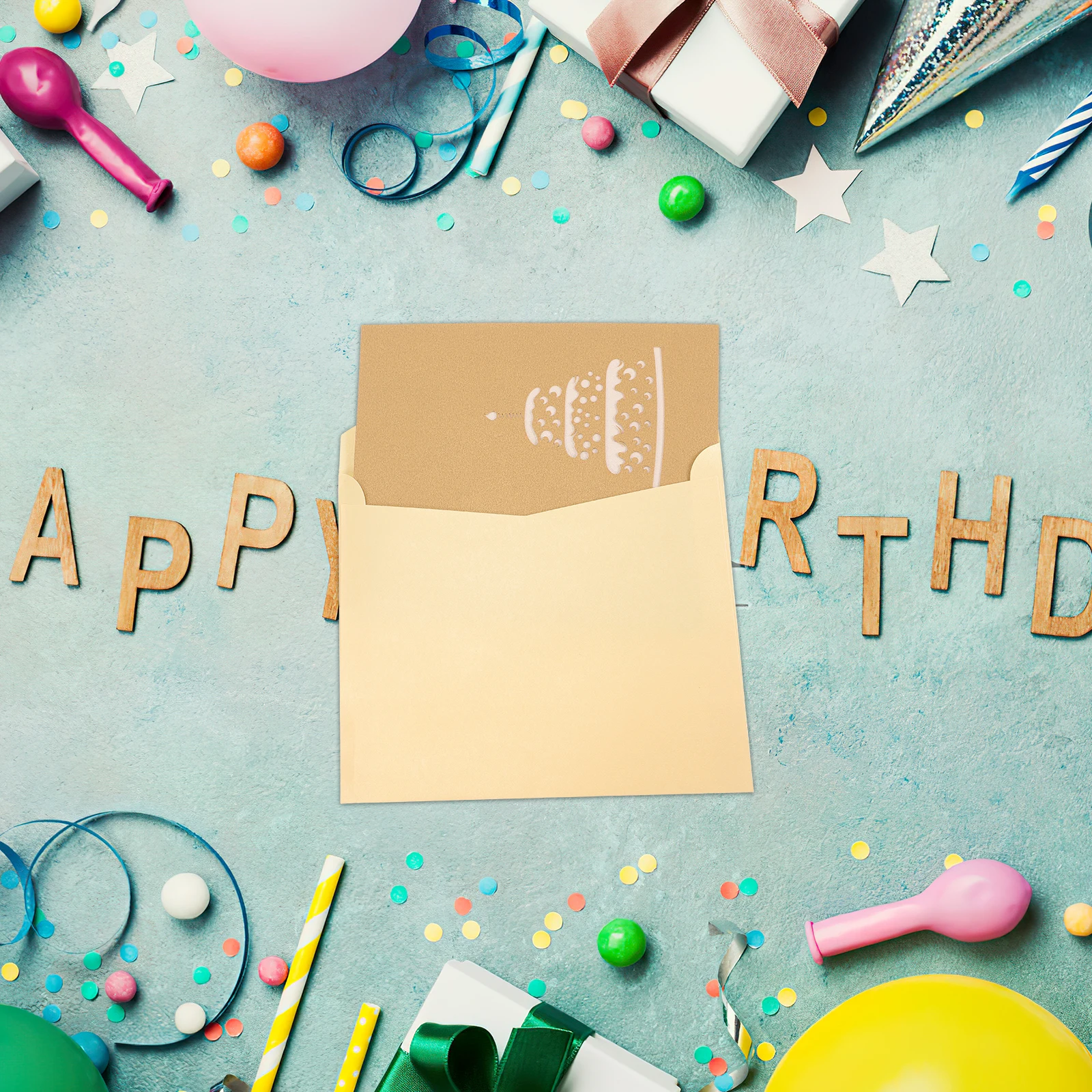 

Music Light Cake Blessing Card Birthday Musical Cards Invitation up Gift Golden Greeting 3D Bulk Man