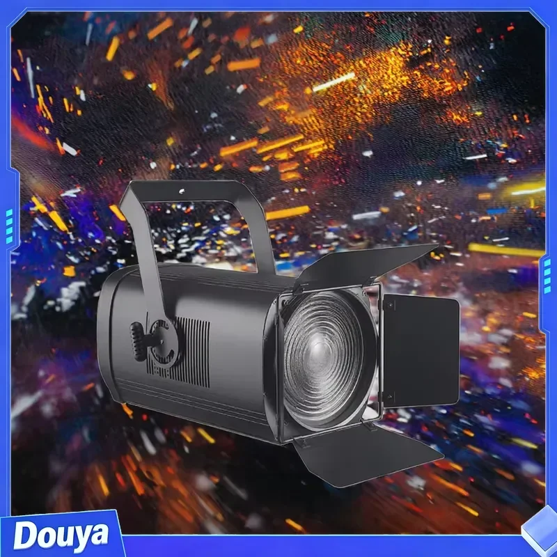 Professional 300W Auto-Focus Zoom Fresnel RGBW LED Moving Studio Light 200W DMX Spotlight for TV Shows Stages Theaters DJ view 4