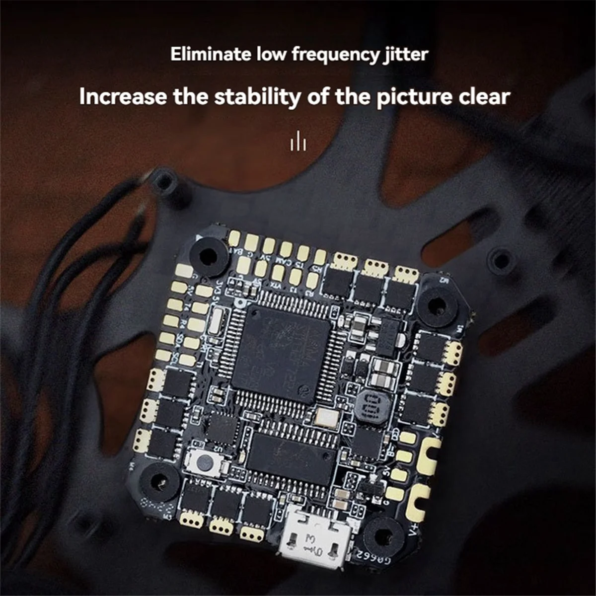 A03R F7 35A AIO Flight Controller STM32F722 Onboard MPU6500 Gyroscope 25.5x25.5MM BLHELIS 3-6S for RC FPV Racing Drone