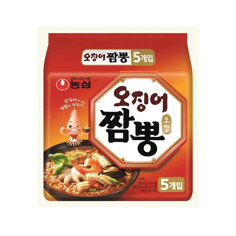 Nongshim squid Champon bag cotton 124g X40