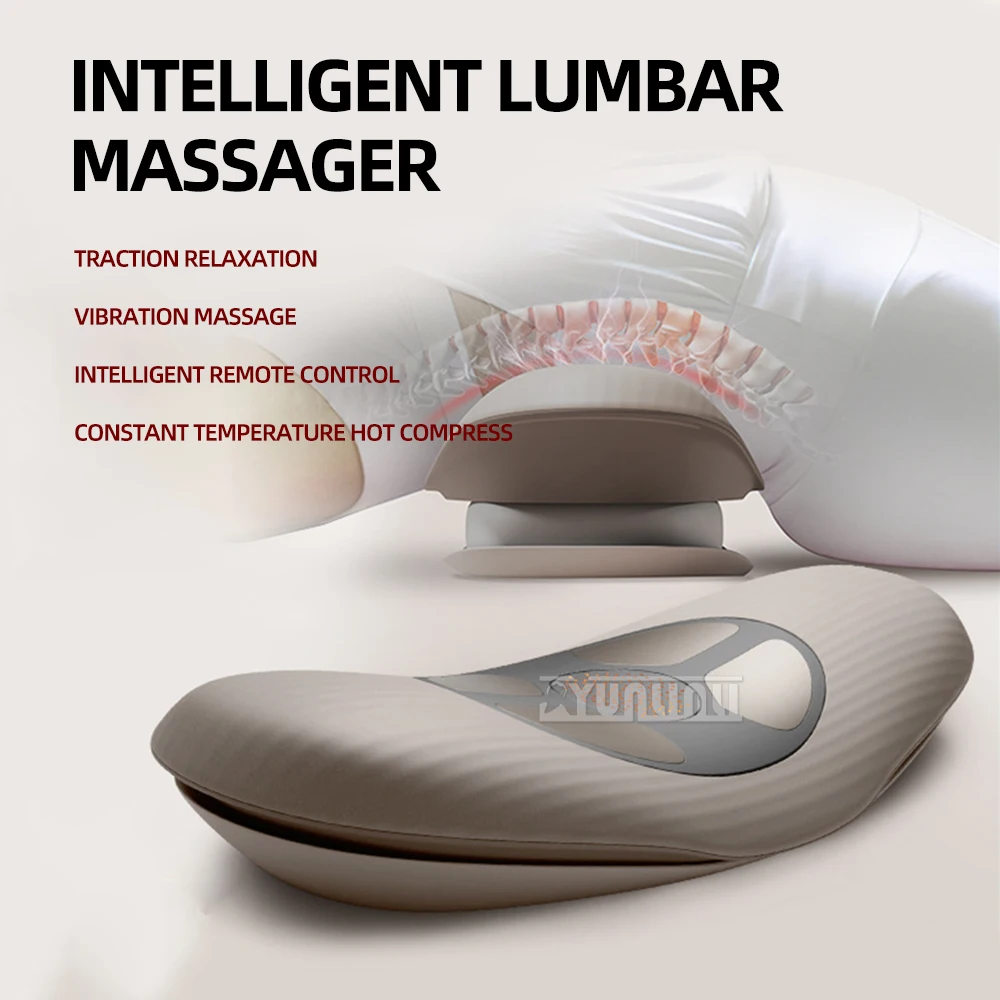 

Electric Lumbar Traction Massager Adjustable Vibration Waist Spine Support Back Massage Machine Waist