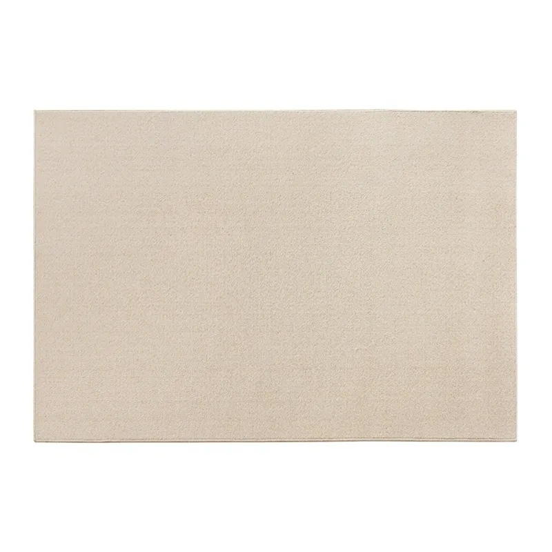 New Zealand 100% Carpet for Living Room Bedroom Simple Home Cream Pure Color Coffee Table Sofa Cushion Antique Style Teens