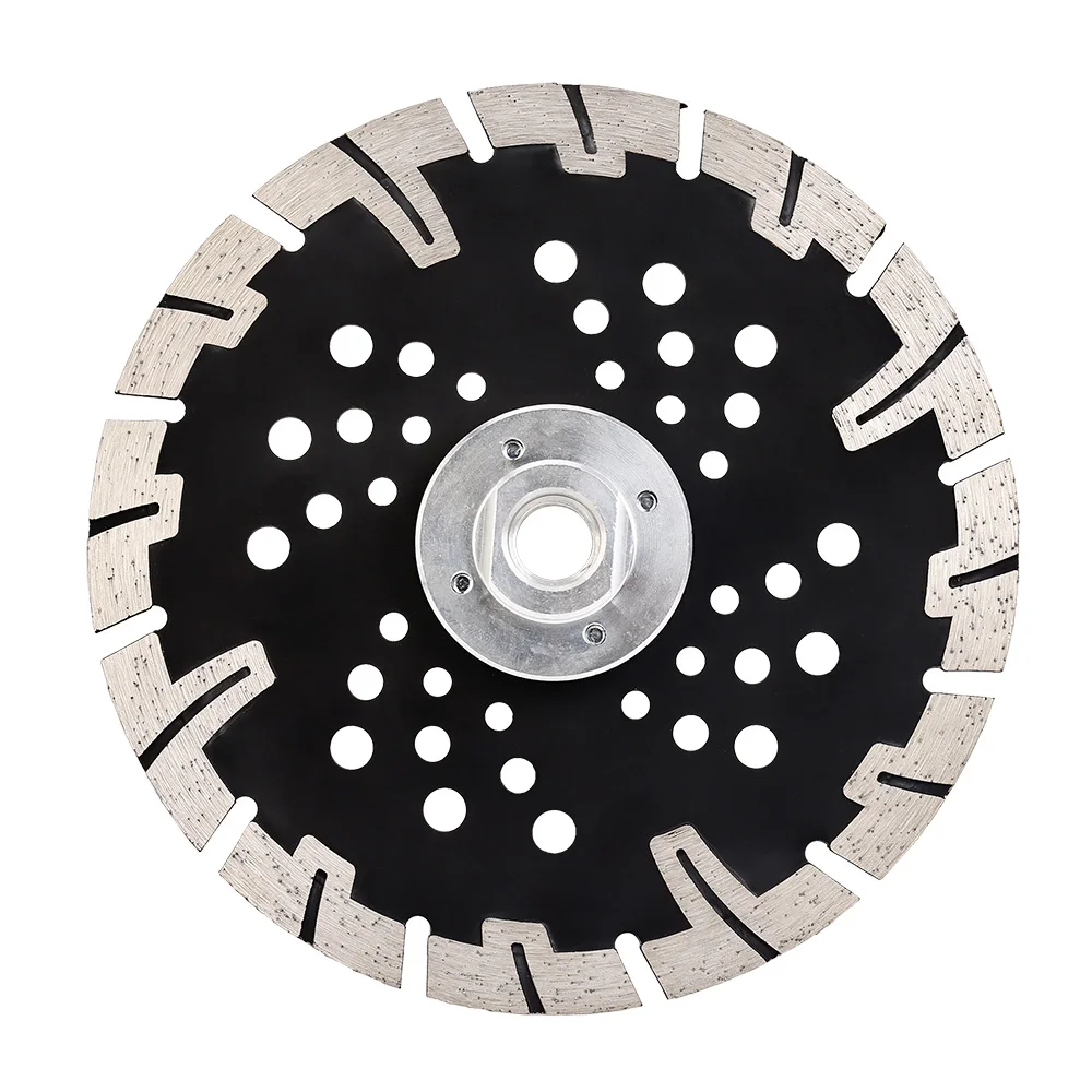 1pc 6inch 150mm Hot sintering diamond turbo saw cutting blade with removable flange M14/5/8"-11 cutting for granite and stone