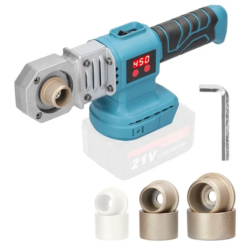 

Аккумуляторный аппарат для сварки пластиковых труб PPR ELEG с сменными насадками для пайки водопроводных труб