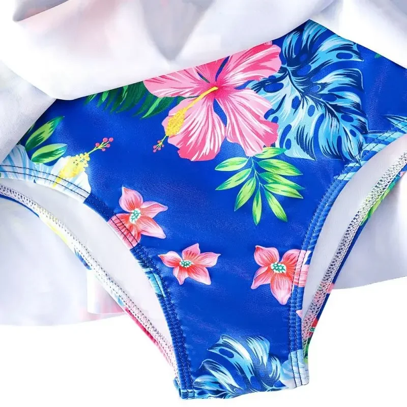 Children Girls One Piece Swimsuit Summer Beach Bathing Suit Kids Quick Dry Swimwear Soft Hot Spring Suspender Beachwear