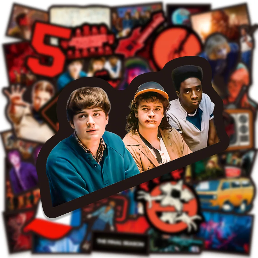 50 قطعة Straykids KPOP الخيال العلمي الإثارة المسلسلات التلفزيونية سكوتر الكمبيوتر المحمول باد كوب ماء الكتابة على الجدران ملصقات هدية للأشياء الغريبة