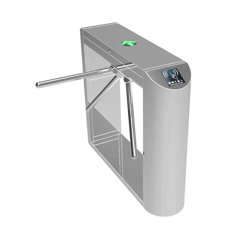 Tripod Turnstile Access Control System Face Recognition Anti-Tailgating IP65 Protection Brushless Motor 2-Way Operation