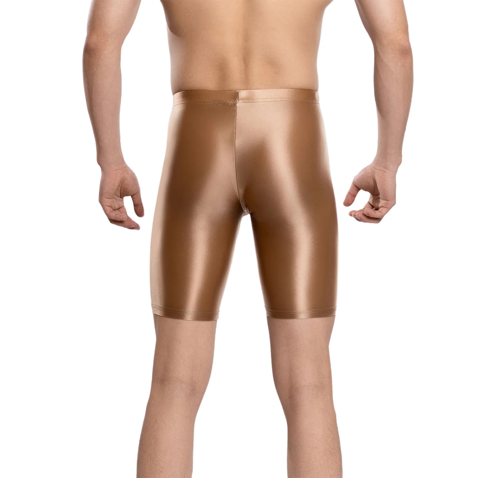 ملابس سباحة رجالي لامعة سراويل بوكسر زيت الفيل بلون سراويل للسباحة غمد الحقيبة الملابس الداخلية السراويل كمال الاجسام ملابس النوم #3