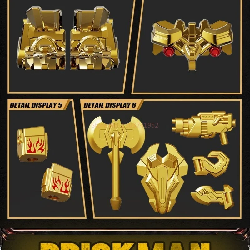 Brick Man Transformers Assemble Kit Models Optimus Prime Bumblebee Action Figure Gold Edition Transforming Car Toy Children Gift