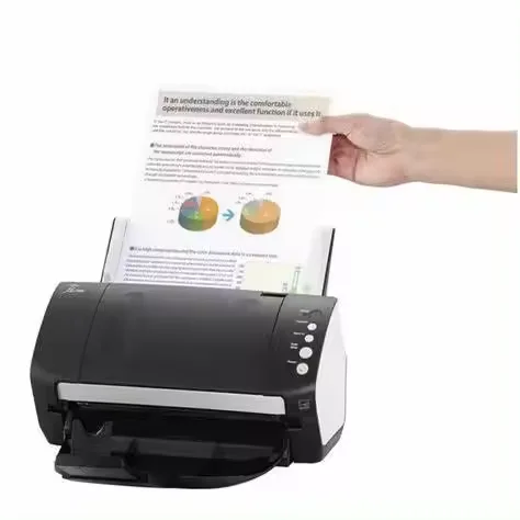 Profissional Fujitsu Fi-7140 Color Duplex Folha-Fed PDF Document Scanner USB 2.0 Scanner Machine