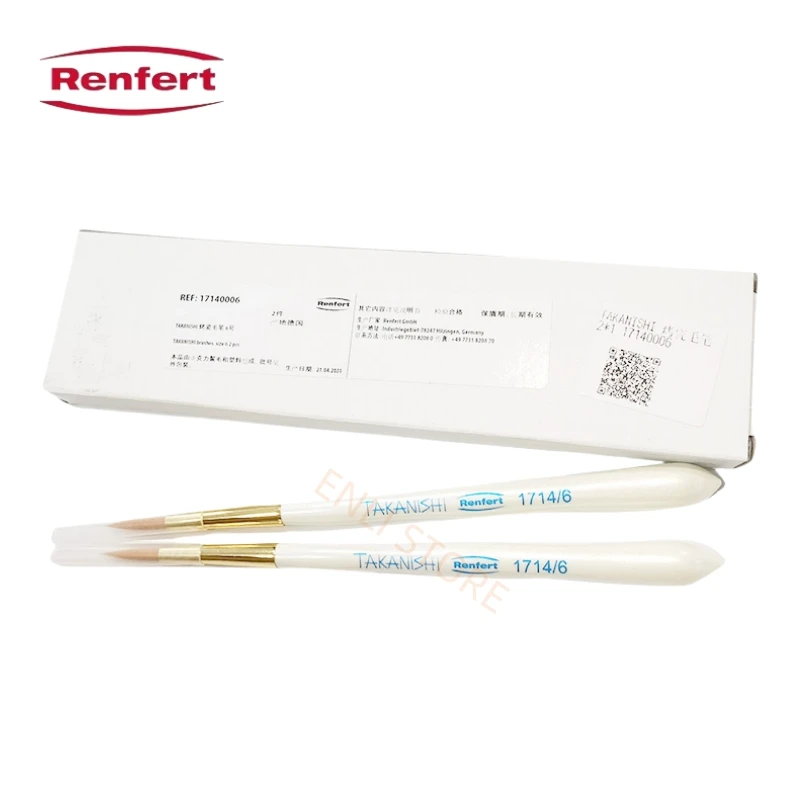 

2/6Pcs Renfert Takanishi Dental Lab ceramic brush premium Synthetic hair No.17140000