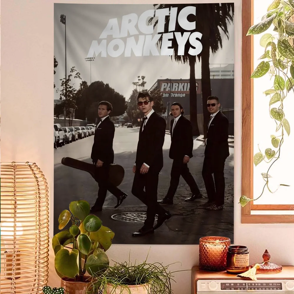 Rock Band Arctic Monkeys Printed Large Wall Tapestry Art Science Fiction Room Home Decor Decor Blanket