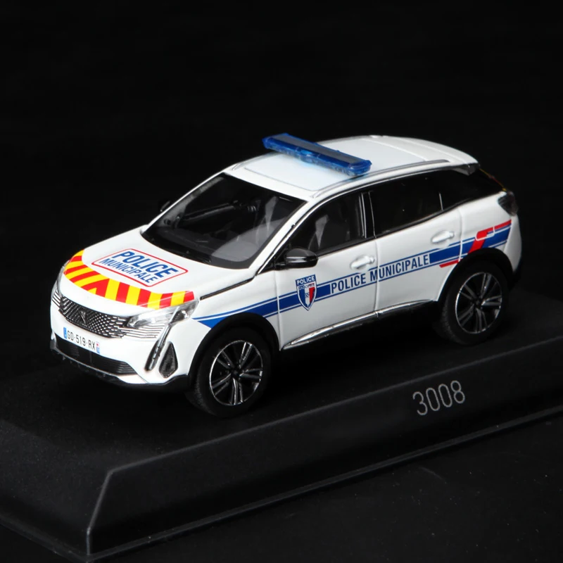 

NOREV 1:43 Scale Diecast Alloy 3008 Off-road Vehicle 2023 Toys POLICE Cars Model Classics Adult Souvenir Gifts Static Display