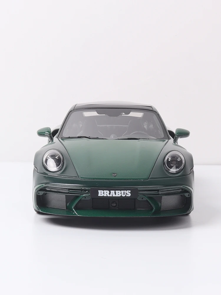 Gt Spirit 1:18 Scale Cars Brabus 900 Rocket-R Green 2024 Porsche 911 Turbo Modified Resin Miniature Car Model Car Adult Toy Boys