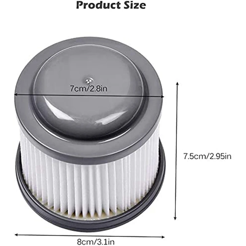 Filtros de substituição PVF110 para vácuo pivô BDH2000PL, pacote com 4