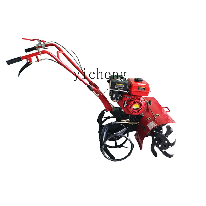 

ZK gasoline and diesel multi-functional drive micro-tiller paddy field dryland rotary tiller small agricultural ditch potter