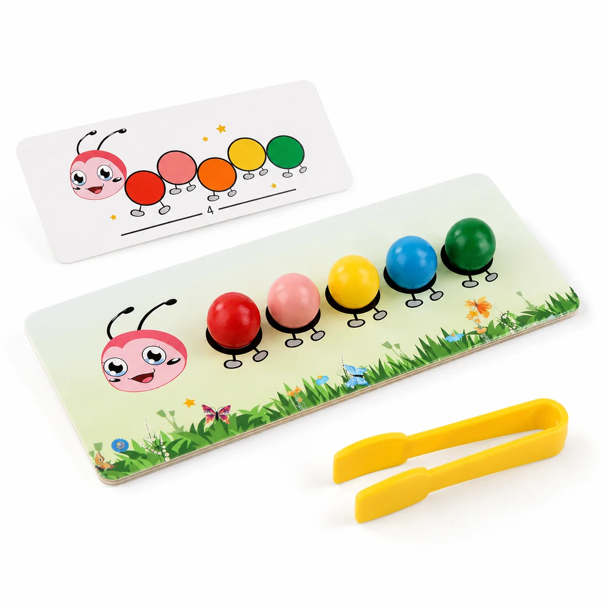 Clip Beads Toys Color Sorting Montessori Toy Educational Preschool Learning Toys Gifts Fine Motor Skill Toy For Preschool Kids