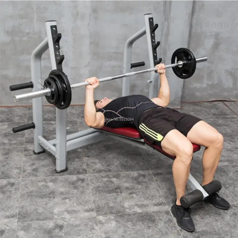 Flat Bench Press Multifunctional Barbell Bed Fitness Professional Barbell Rack Gym Fitness Equipment