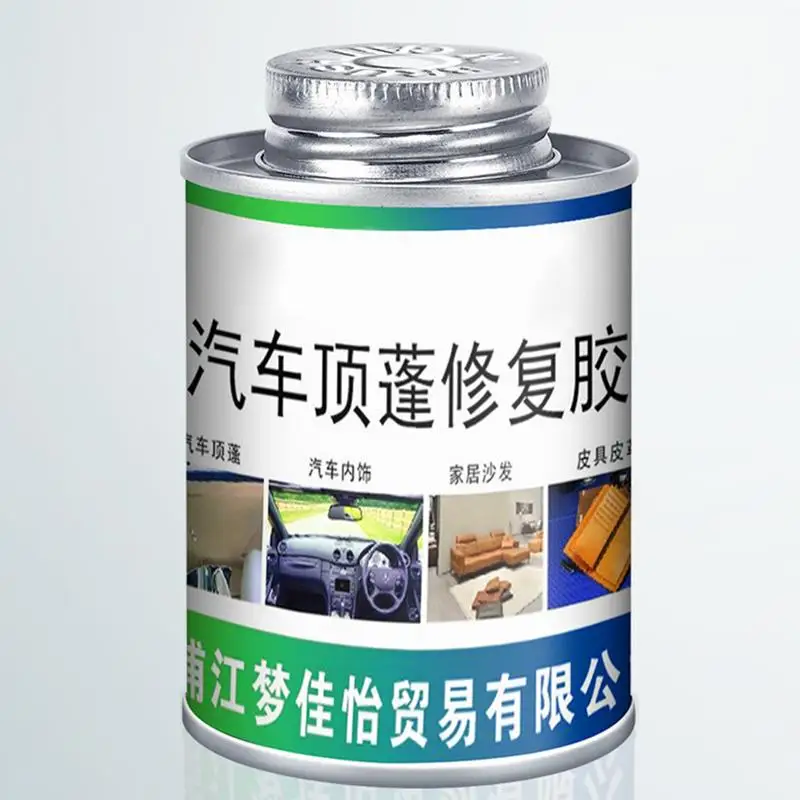 Car Roof Liner Repair Glue 100ml Car Roof Fabric Strong Adhesive With Brush Automotive Interior Repair Glue for Sofa PU Leather