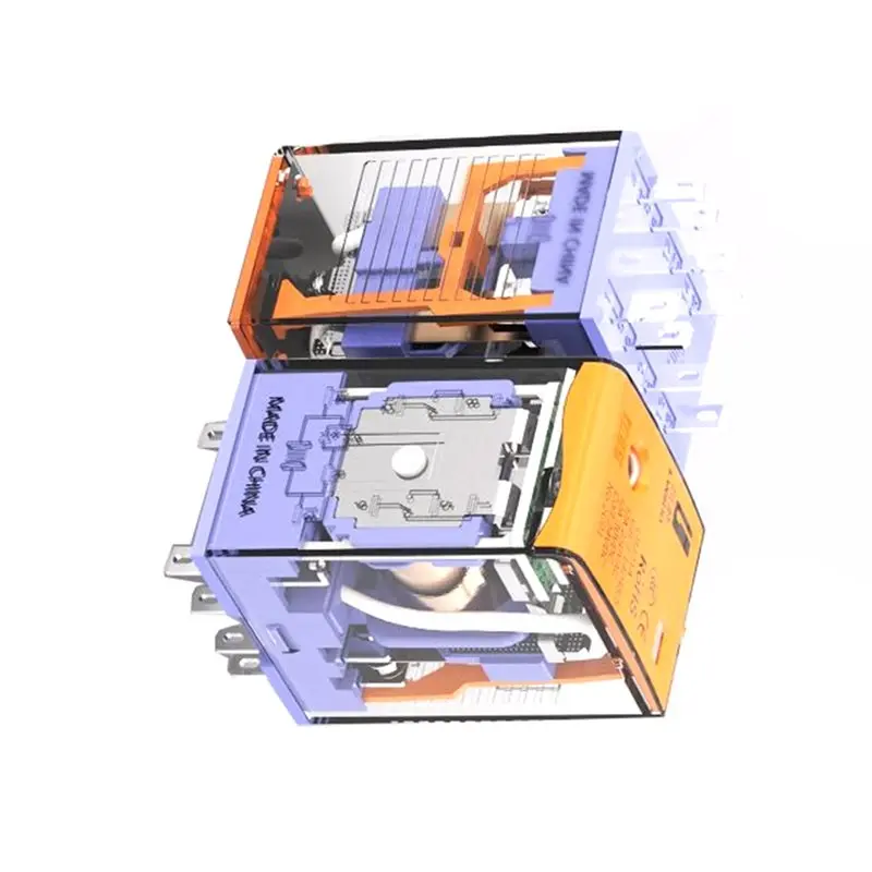 New!J21A Intermediatei Relay DC24V 2NO+2NC Mini General 8Pin Relay Intermediatei Relay