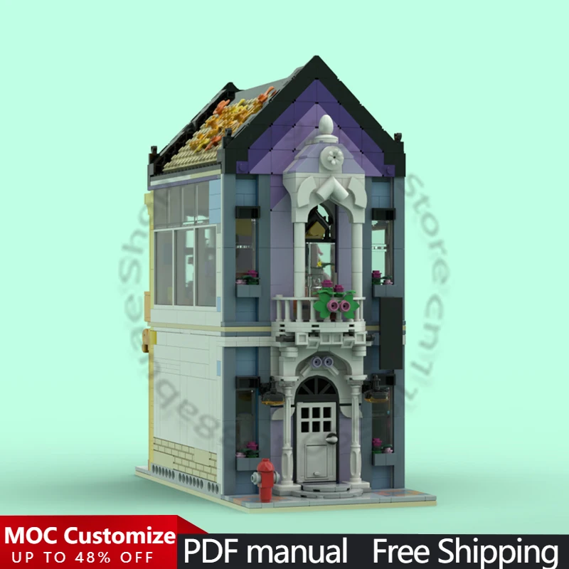 1639 Uds. Tienda de muebles clásicos de ingeniería urbana-diseño alternativo de conjunto 41732 MOC personalizar Modular DIY Festival juguete para regalo