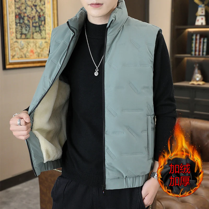 سترة قطنية كبيرة الحجم سميكة دافئة مقاومة للرياح ملابس رجالية بياقة واقفة جودة ملابس خارجية للخريف والشتاء Roupas Masculinas