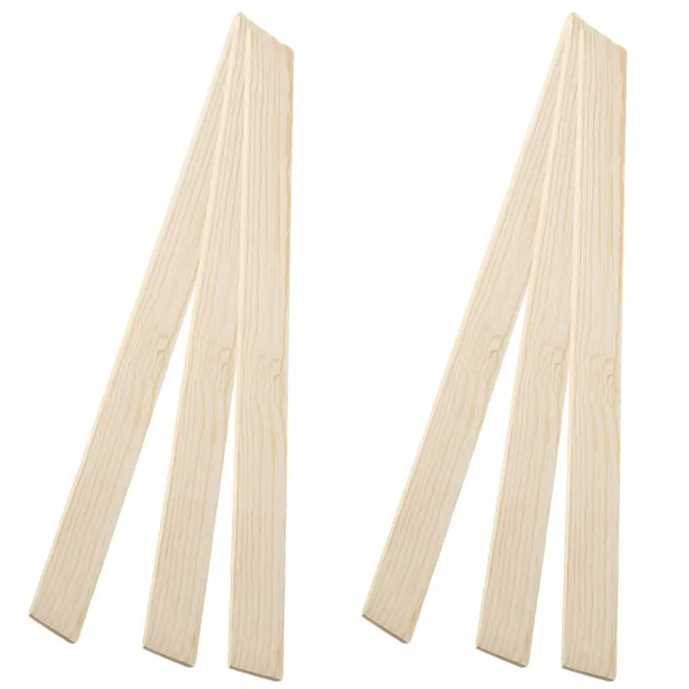 

6 Pcs Tools Clay Shaping Wood Strips 5mm 7mm 3mm Daily Use Wood Strip Thickness Reusable Craft Supplies Sturdy Guide Stick