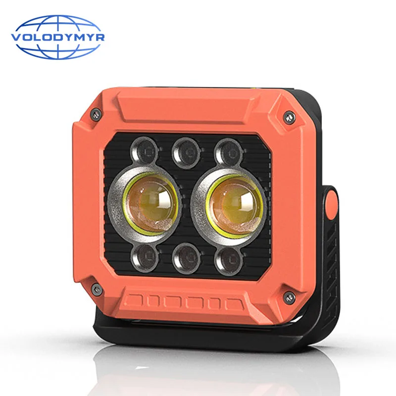 

VOLODYMYR Outdoor Camping Light Multi-Functional Portable LED Rechargeable Lamp Super Bright Stall Tube Night Market Tent Light