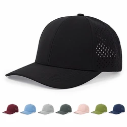 High Quality Waterproof Baseball Cap Solid Mesh Summer Men Women Outdoor Snapback Hats Unisex New