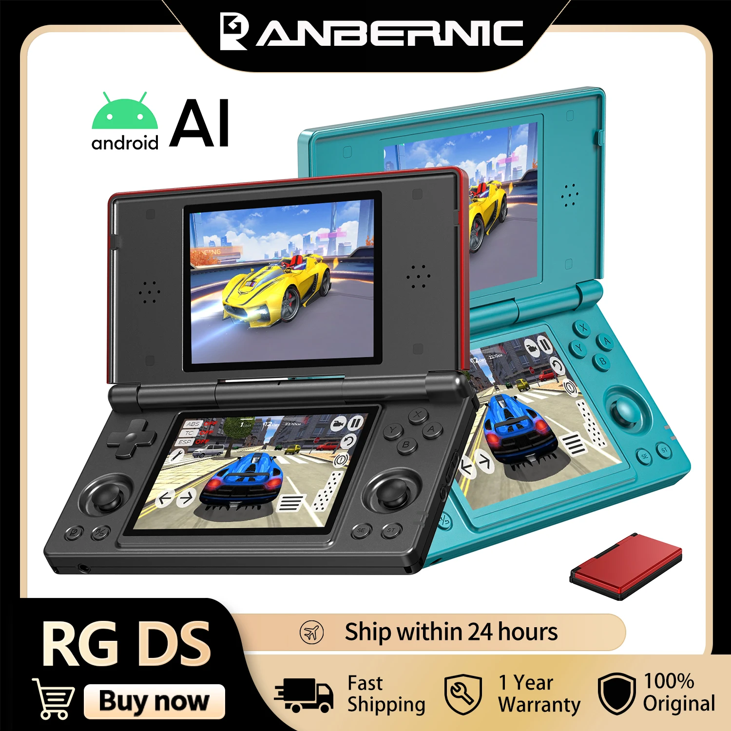 Anbernic RG DS Flip Handheld Game Console 4