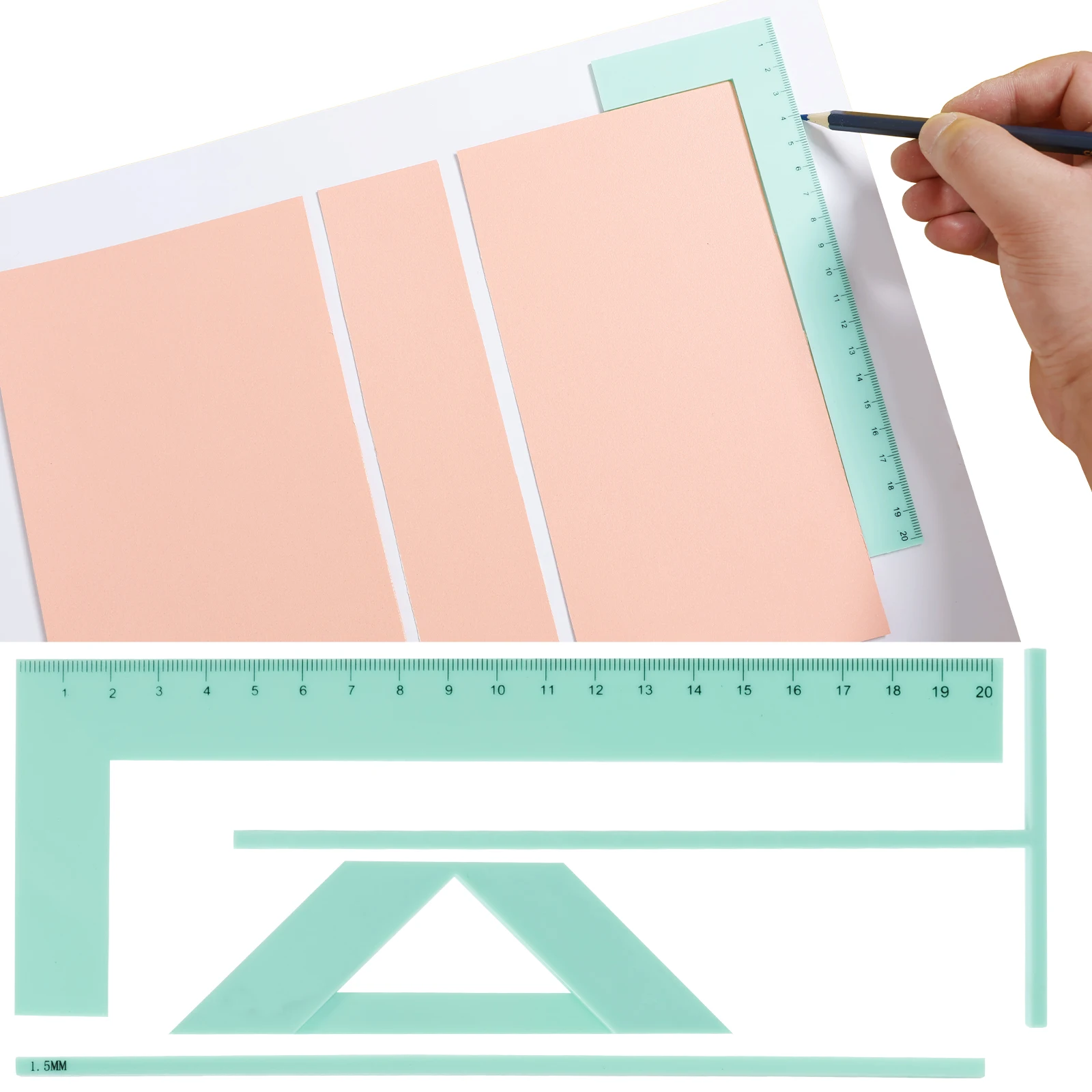 Scrapbooking Tools Book Binding kit Beginner Starter Notebook DIY Craft Complete Bookbinding Ruler Templates Plastic Cover