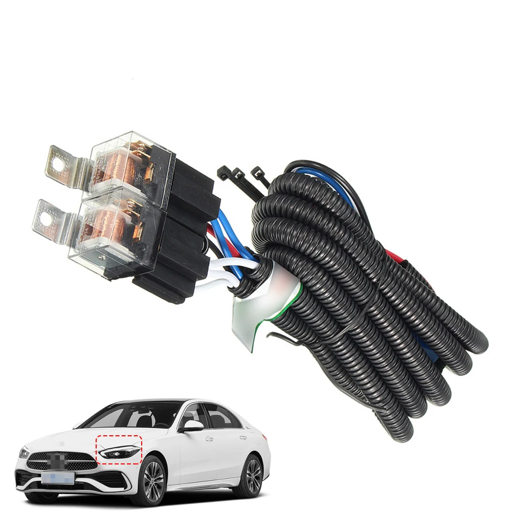 

Комплект вилок для лампочки H4, комплект жгутов проводов реле автомобильных светодиодных фар, вилка для автомобильной лампочки для моделей лампочек 12 В H4