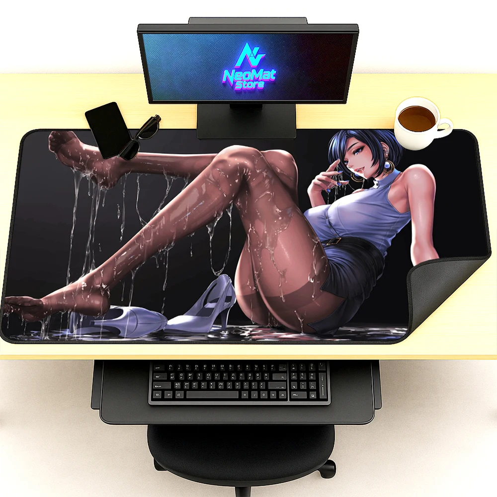 

Girls Feet Mouse Pad 70x30 Anime Playmat Adult Sexy Mousepad Titillating Desktop Mat Uncensored Hentai Table Mats Erotic Figure