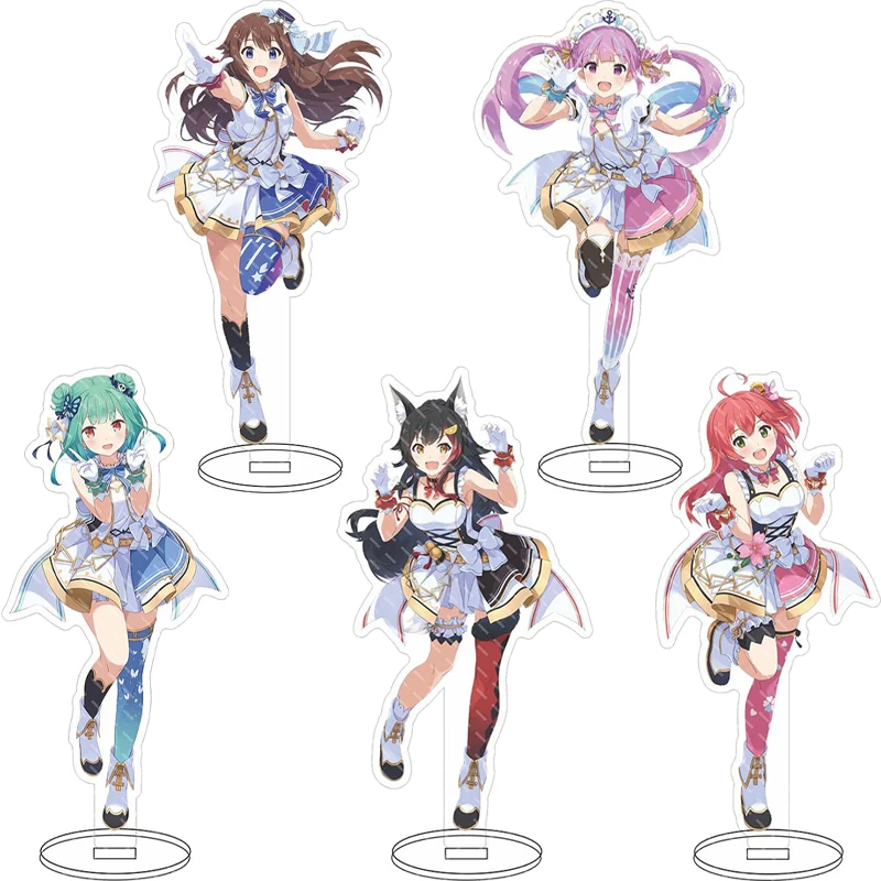 16CM Anime Acrylfigur VTuber HOLOLIVE Minato Aqua Akai Haato Ookami Mio Tokino Sora Usada Pekora Cosplay Geschenke Ständer Ornamente