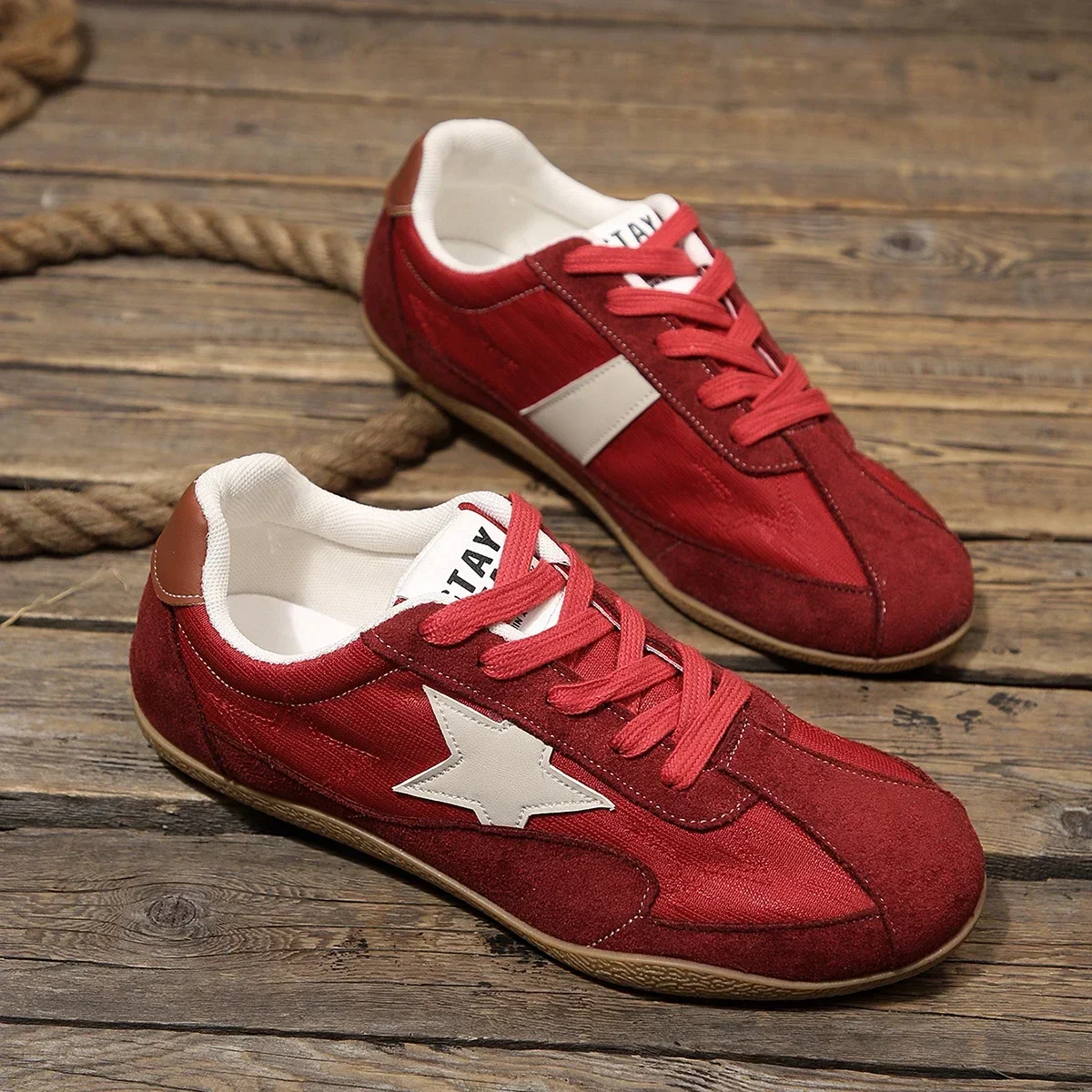 Neue Damen-Sneaker aus Canvas mit Muster, Damen-Freizeitschuhe, Damen-Sneaker, flache Schnürschuhe, Zapatillas Mujer – Detail 11