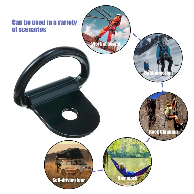 

10 шт., D-образный крючок, анкерное кольцо, железное грузовое прицепное кольцо для грузовых прицепов, аксессуары для лодок на колесах