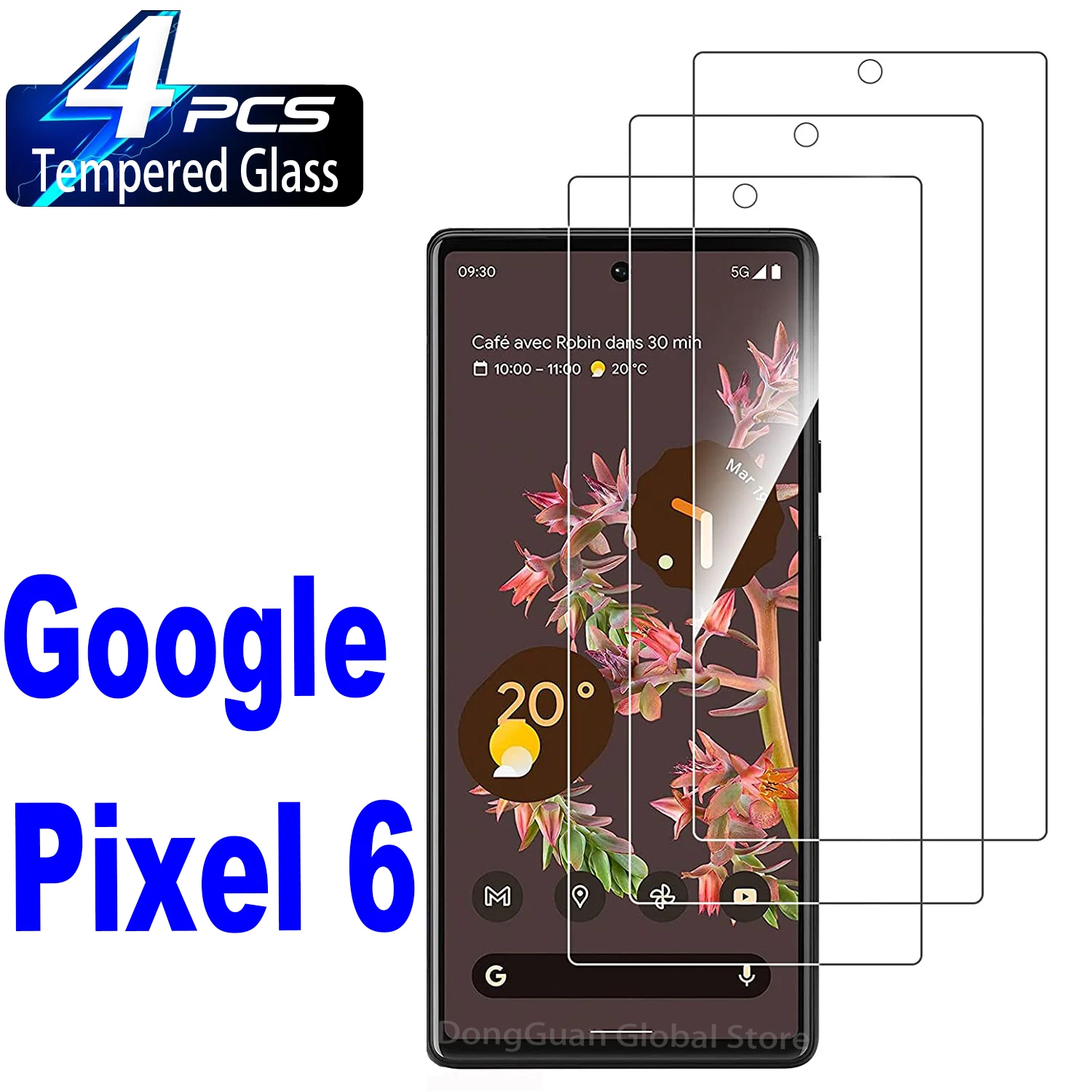 

1/4 шт. закаленное стекло для Google Pixel 6 защитная стеклянная пленка для экрана