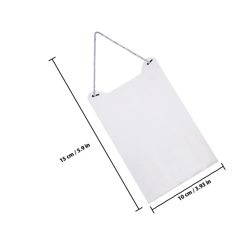 Acrylic Hanging Sign Transparent Blank for Wedding Chairs Reserved Seating Signs Hotel Room Door Hanger Office Meeting Privacy