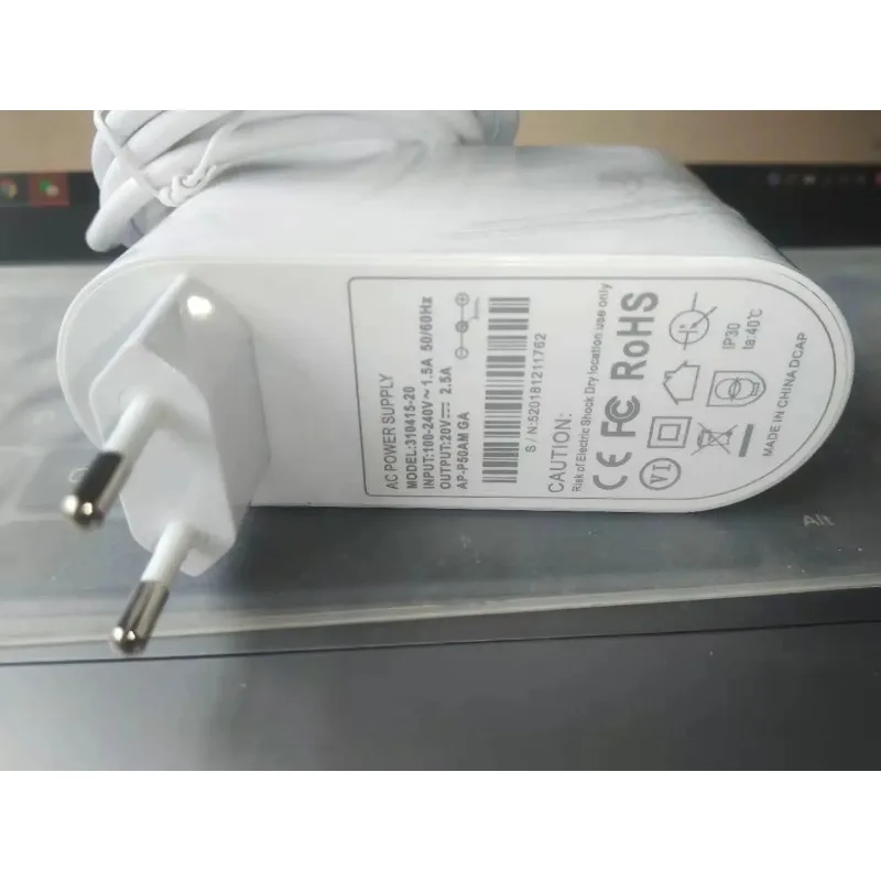 Air Purifier Power Adapter 20V 2.5A for TP04 TP05 TP06 BP01 DP04 Fan Replacement Charger Accessory Plug UK European Union