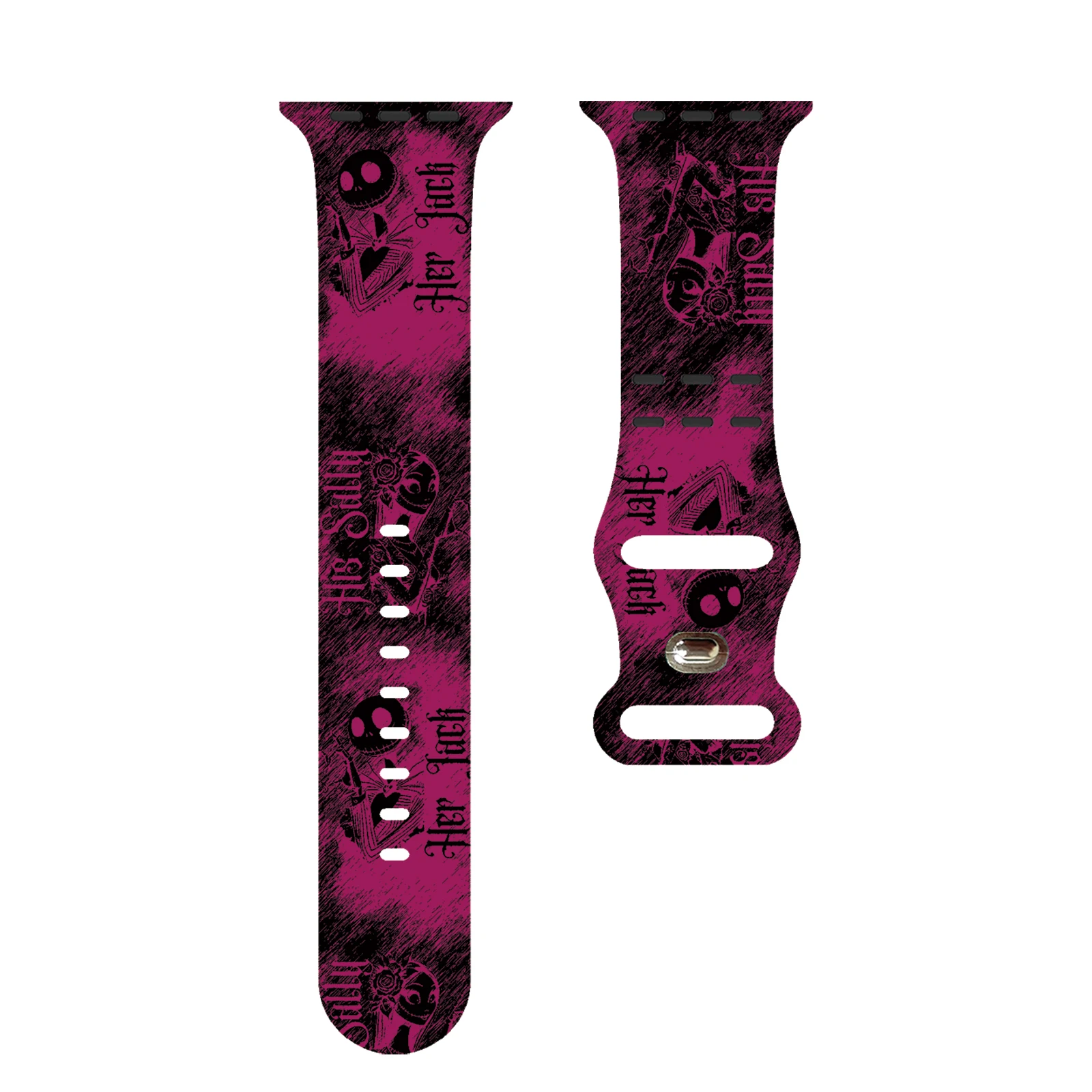 Disney series printed watch strap for Apple Watch 11 10 9 8 7 Silicone Band Replaceable Bracelet for iWatch 46mm 44mm 42mm 38mm