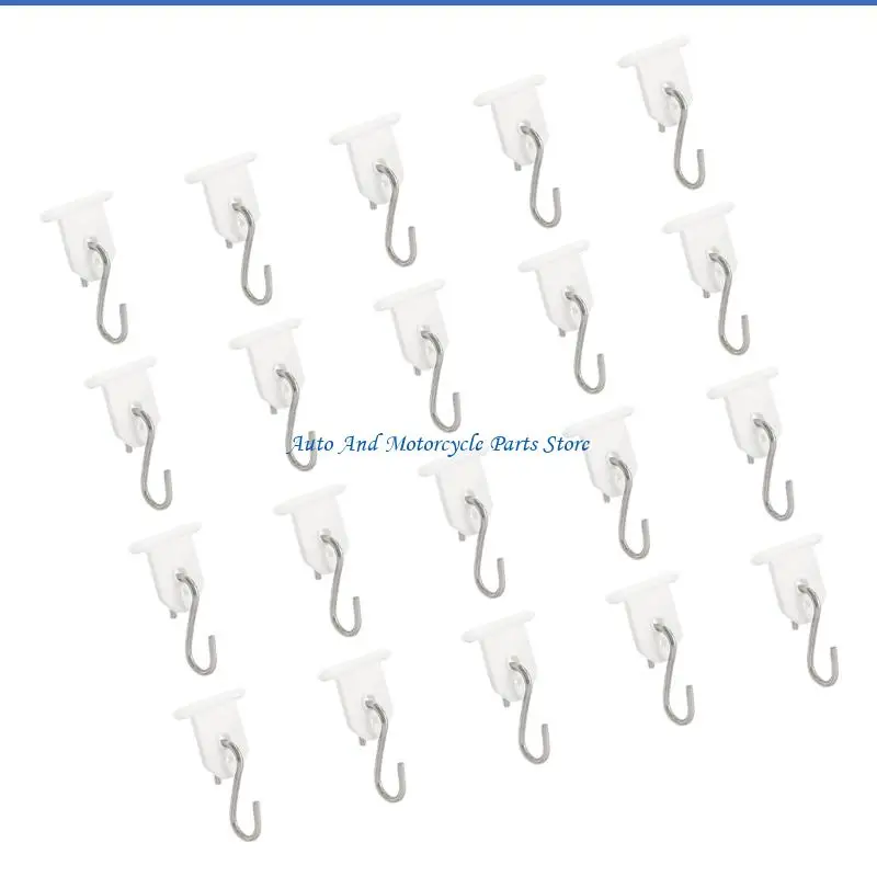 

P9FD Awning Hooks for Lights Camping Awning Accessory Hangers S Shaped Hook Set