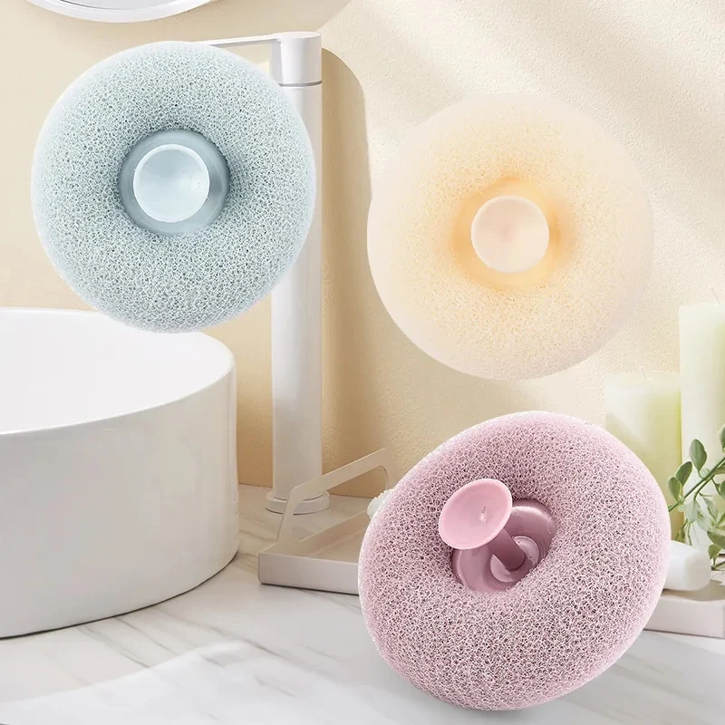 

Bath Brush Exfoliating Water Absorption Sponge Brush Dot Design Body Cleaning Scrubbing Ball Quick Dry Bathroom Accessories