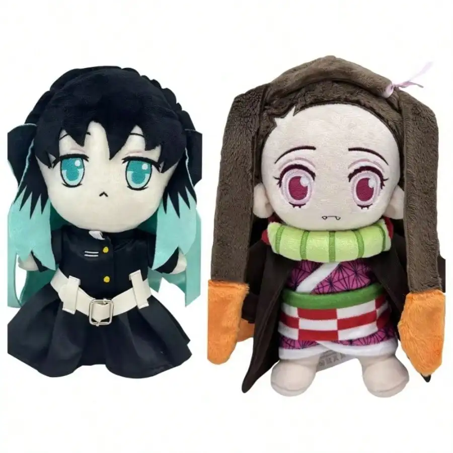 

Demon Slayer Anime Kamado Nezuko & Tokitou Muichirou Plush Cosplay Series Stuffed Toys for Christmas And Birthday Gifts