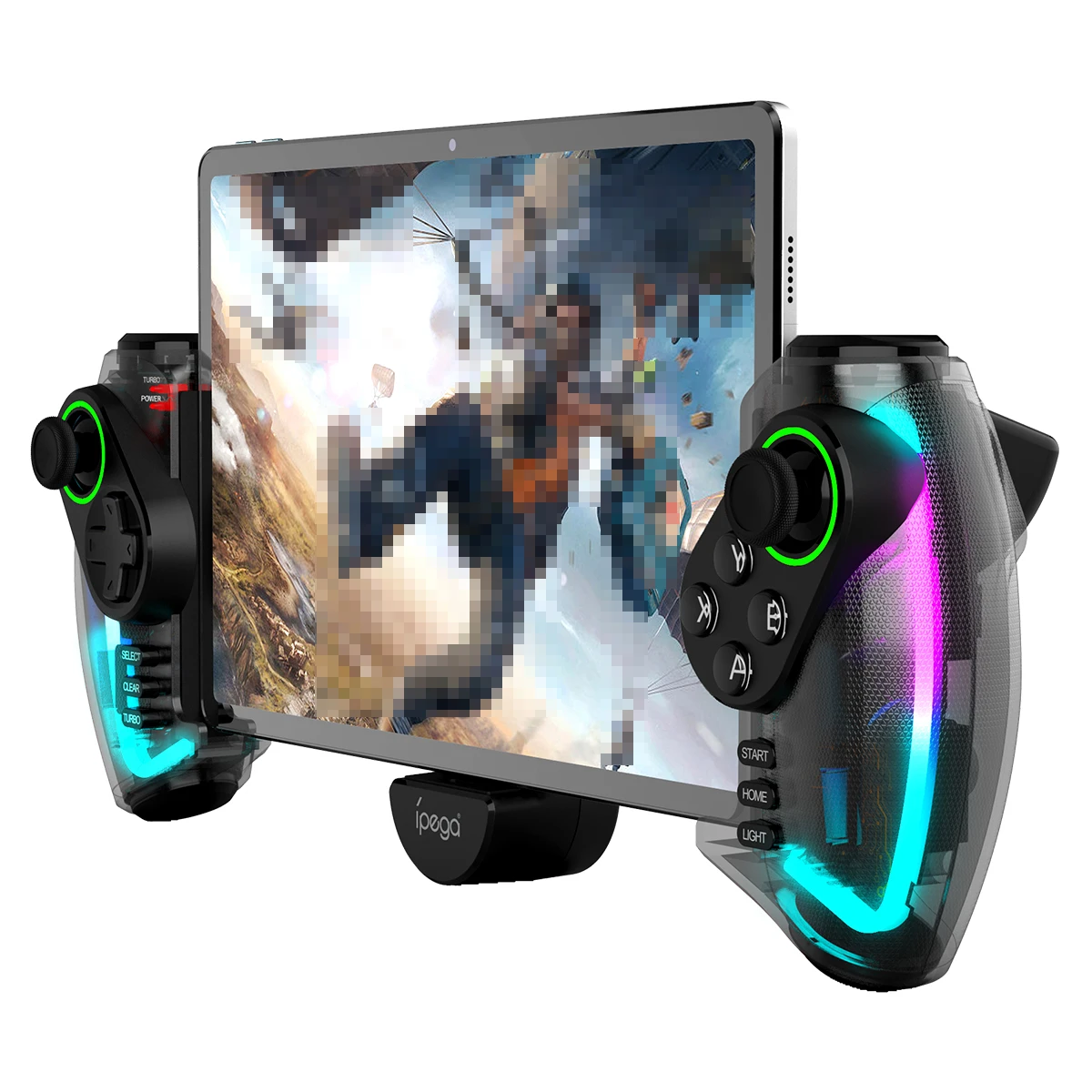 Wireless Gamepad For Switch,Android, iOS ,iPad ,PC With RGB Light Linear, Vibration Stretchable Controller PG9777