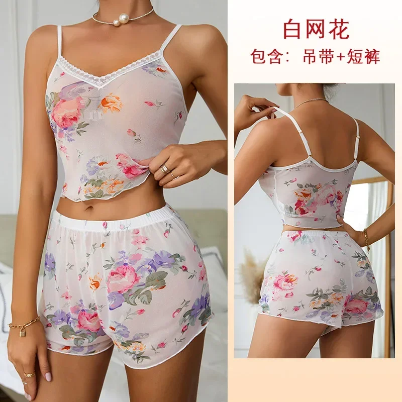 

Sleepwear Women's Clothing Suits Summer Thin New Suspenders Home Soft Cozy Cool Temperament Skinny Affordable Fashionable Sexy