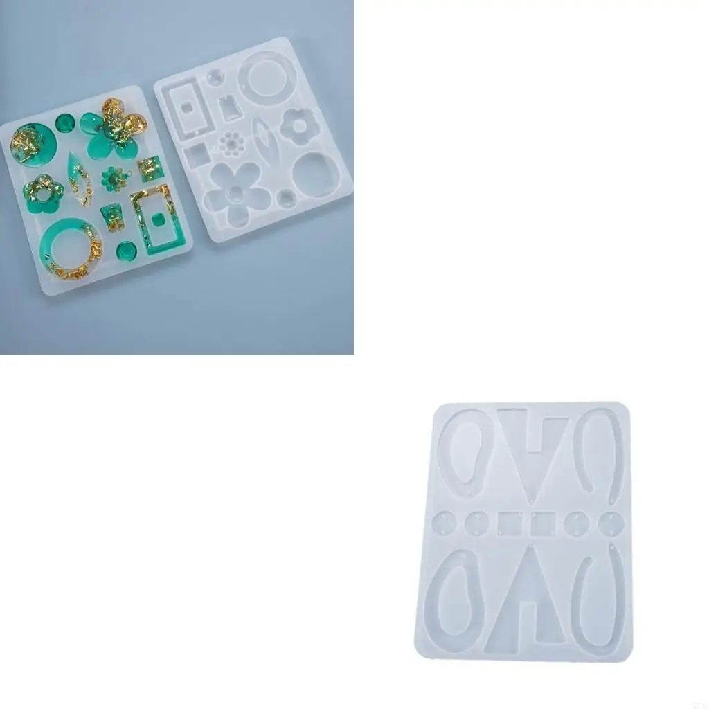Unique Irregular Earrings Mold Eye Catching Ear Rings Epoxy Resin Mould Customized Jewelry Making Moulds for Craft Lovers