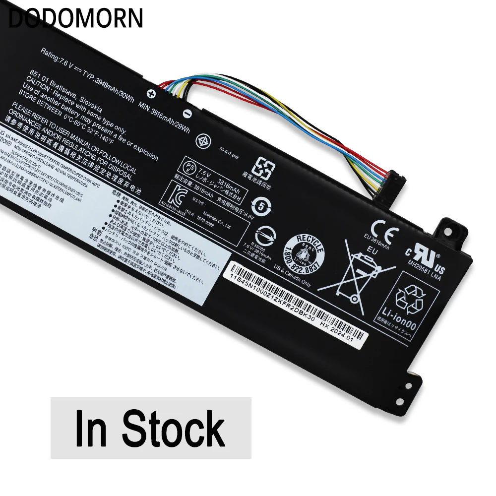 Imagem -05 - Bateria para Lenovo Ideapad Baterias do Portátil V530 V33015ikb 14ikb 15isk 14isk V130-15ikb 15igm L17m2pb3 L17c2pb3 L17l2pb3