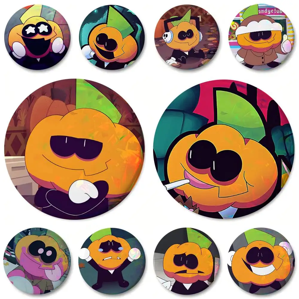 Cartoon Spooky Month Pump Round Badges Can Be Used To Decorate Clothes And Backpack Pins