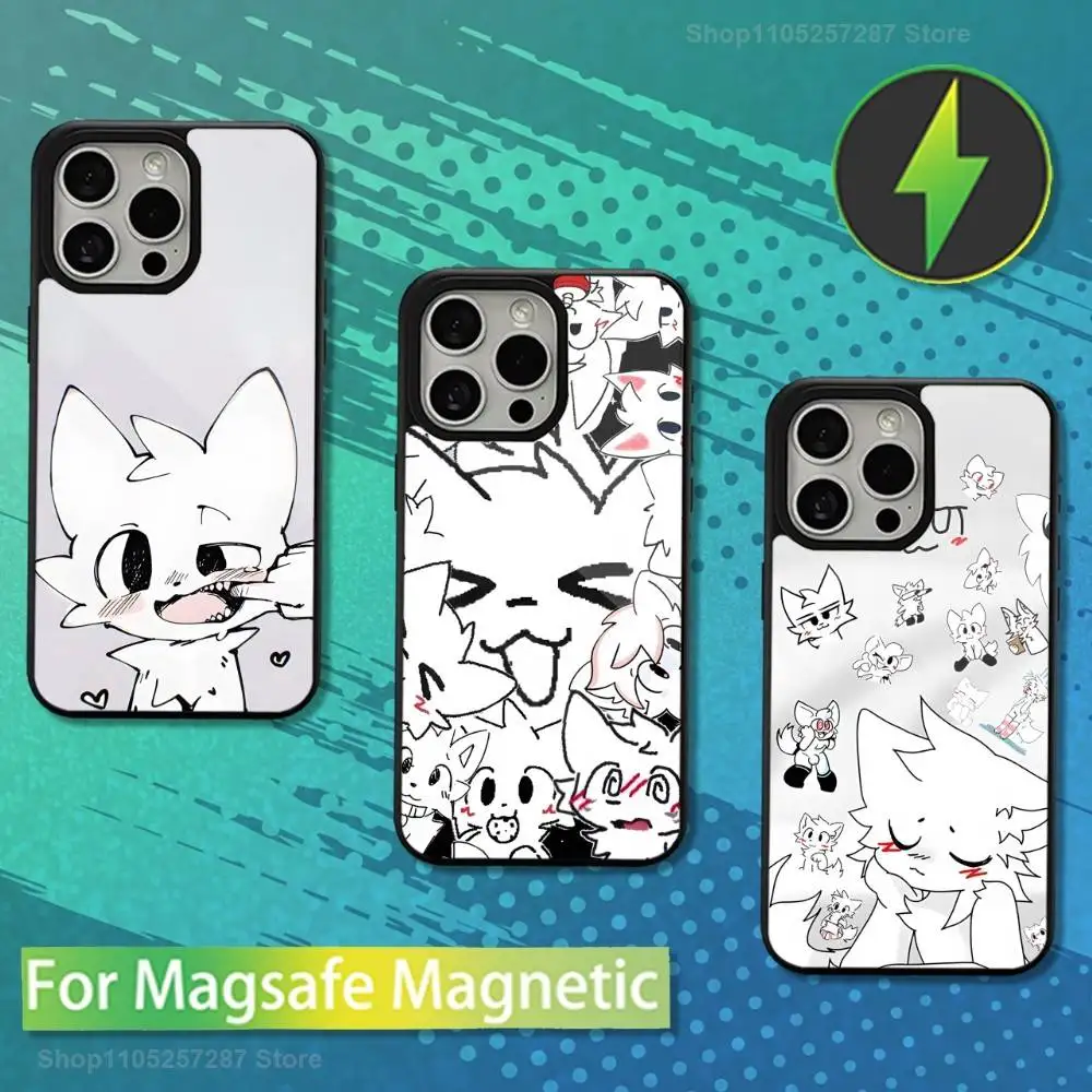 

Furry Cute B-Boykisser For iPhone Mini,13,Max,11,15,17,14,Plus,12,Pro,16,For Magsafe,Magnetic Wireless Charging Case